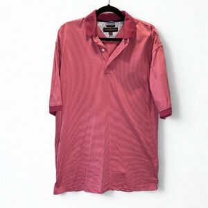 Tommy Hilfiger Golf Pink Striped Mercerized Cotton Polo M ⛳️